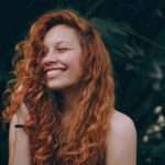 Long curly hair