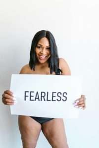 Empowering Affirmations woman fearless sign